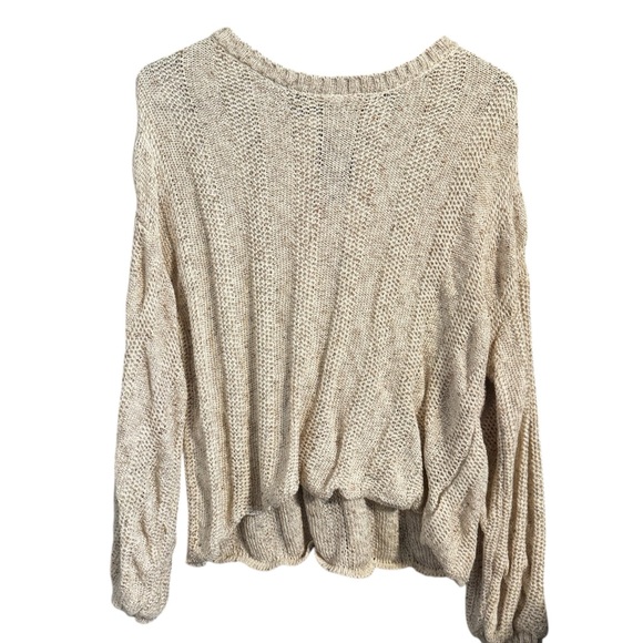 Blu Pepper Sweaters - Blu Pepper Cozy Cream Knit Sweater
